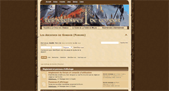 Desktop Screenshot of forums.archivesdegondor.net